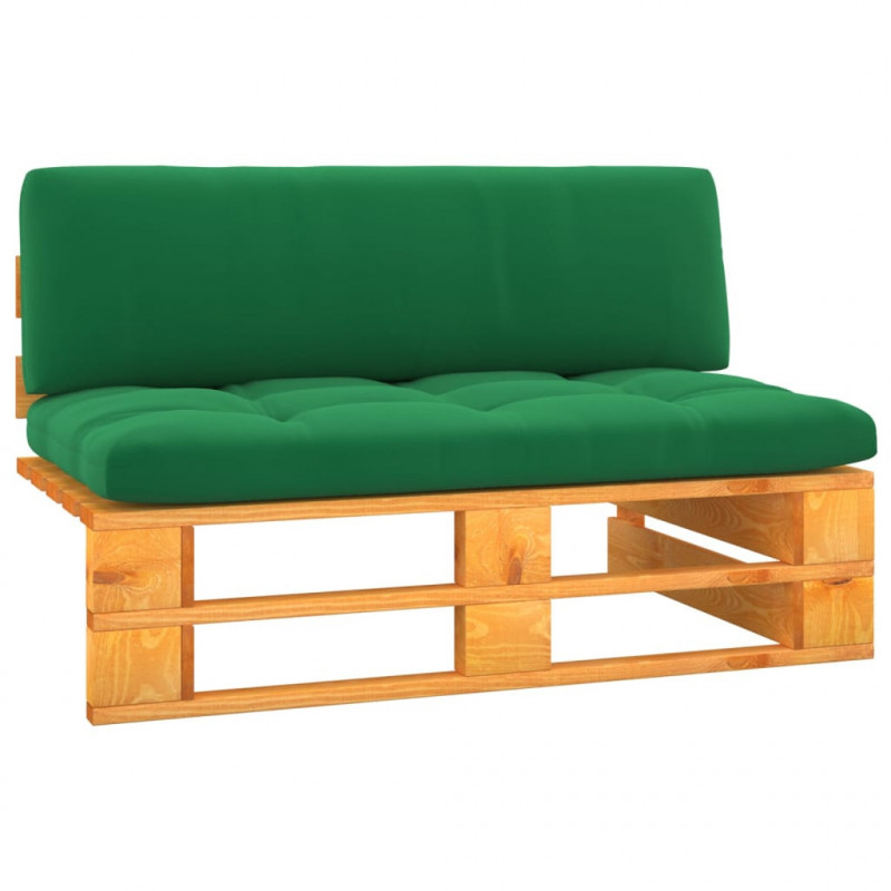 Ogrodowa sofa środkowa z palet, miodowy brąz, drewno sosnowe