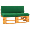 Ogrodowa sofa środkowa z palet, miodowy brąz, drewno sosnowe