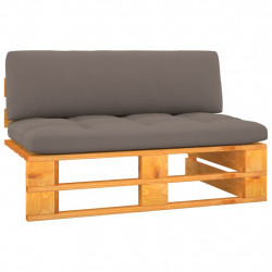 Ogrodowa sofa środkowa z palet, miodowy brąz, drewno sosnowe