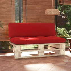 Ogrodowa sofa środkowa z palet, impregnowane drewno sosnowe