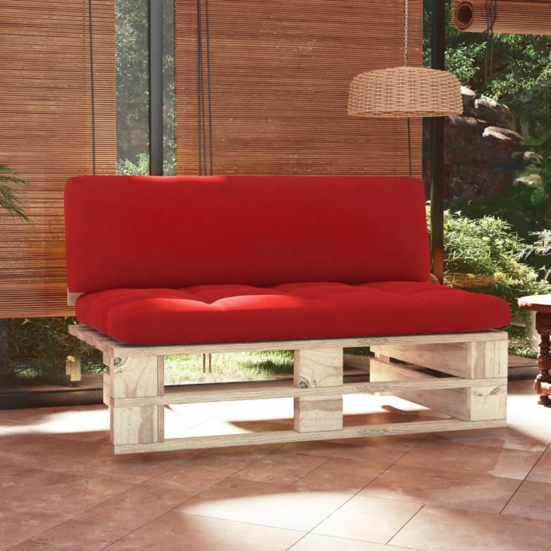 Ogrodowa sofa środkowa z palet, impregnowane drewno sosnowe