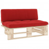 Ogrodowa sofa środkowa z palet, impregnowane drewno sosnowe