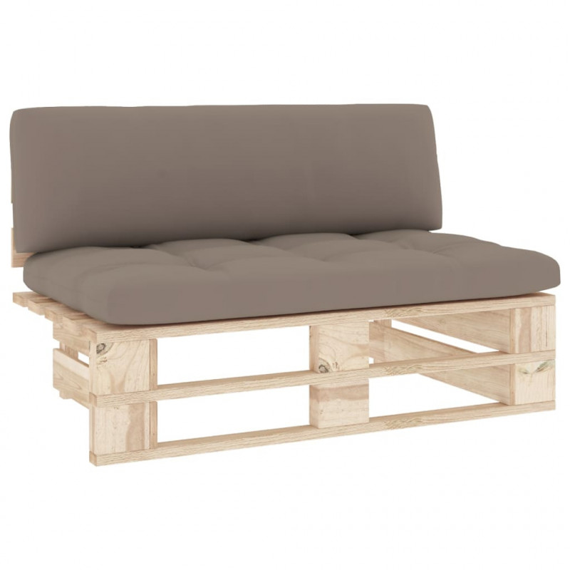 Ogrodowa sofa środkowa z palet, impregnowane drewno sosnowe