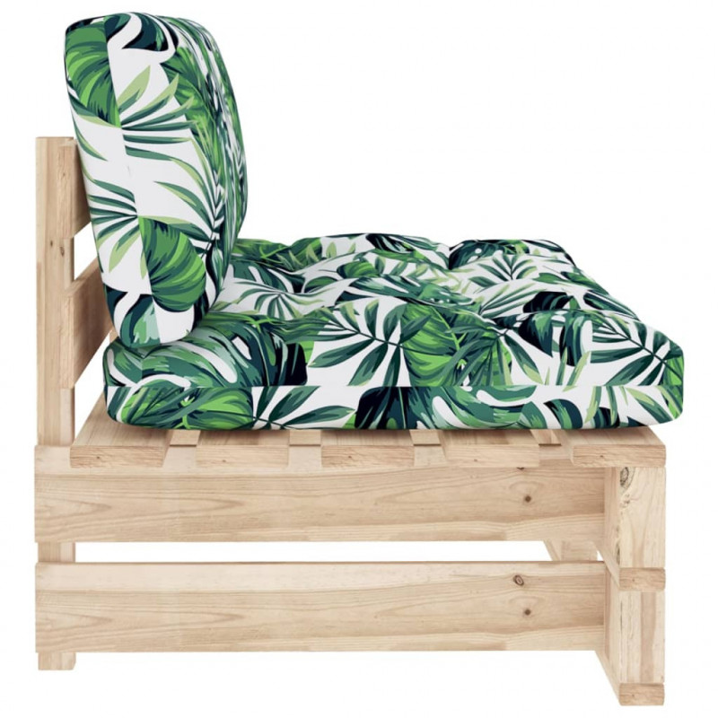 Ogrodowa sofa środkowa z palet, impregnowane drewno sosnowe