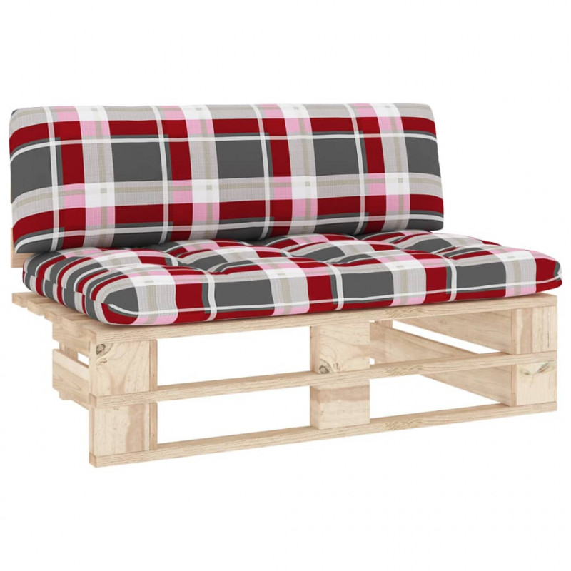 Ogrodowa sofa środkowa z palet, impregnowane drewno sosnowe