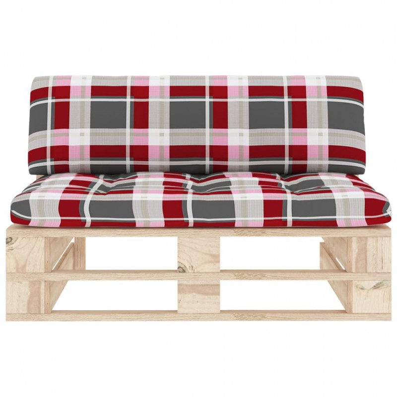 Ogrodowa sofa środkowa z palet, impregnowane drewno sosnowe