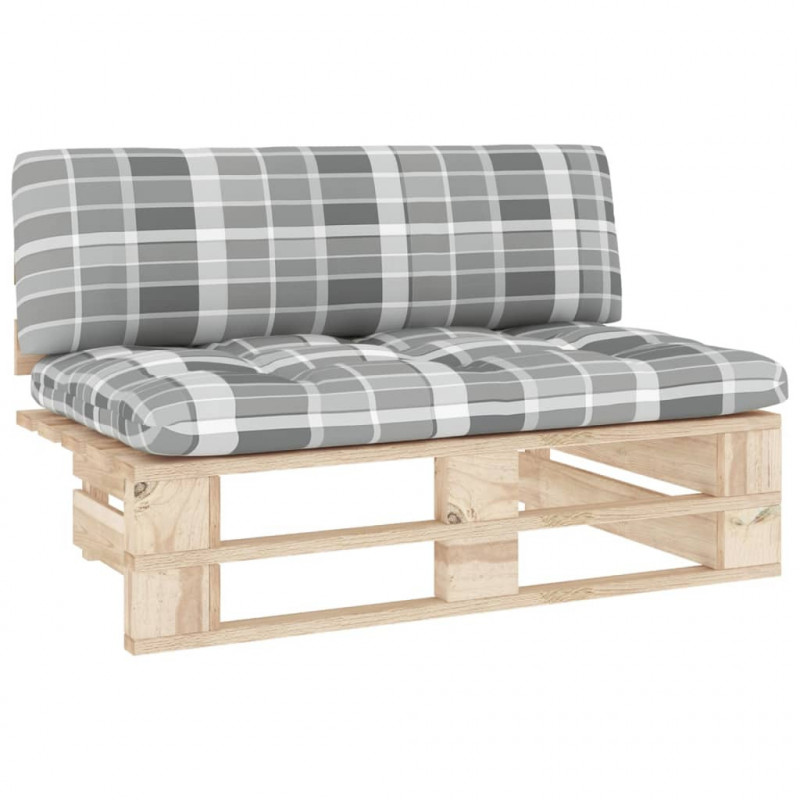 Ogrodowa sofa środkowa z palet, impregnowane drewno sosnowe