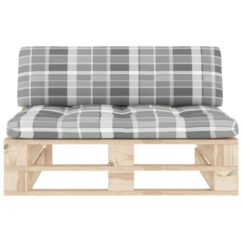 Ogrodowa sofa środkowa z palet, impregnowane drewno sosnowe