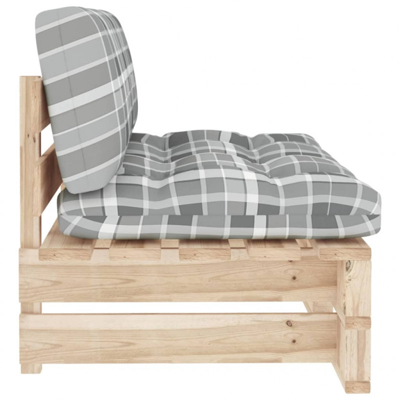 Ogrodowa sofa środkowa z palet, impregnowane drewno sosnowe
