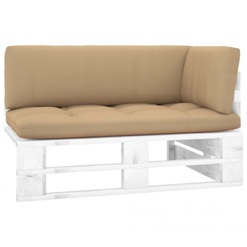 Ogrodowa sofa narożna z palet, impregnowane drewno sosnowe