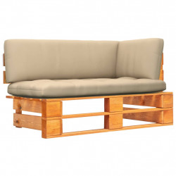 Ogrodowa sofa narożna z palet, impregnowane drewno sosnowe