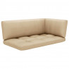 Sofa 2-os. z palet, z poduszkami, impregnowane drewno sosnowe
