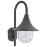 Ścienna lampa ogrodowa, 42 cm, E27, aluminiowa, kolor brązu