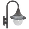 Ścienna lampa ogrodowa, 42 cm, E27, aluminiowa, kolor brązu