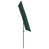 Parasol ogrodowy na aluminiowym słupku, 2x1,5 m, zielony