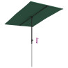 Parasol ogrodowy na aluminiowym słupku, 2x1,5 m, zielony