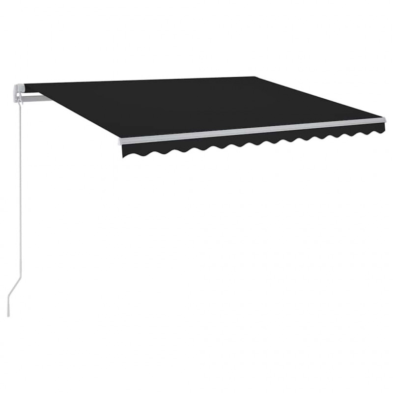 Ręcznie zwijana markiza z LED, 300 x 250 cm, antracytowa