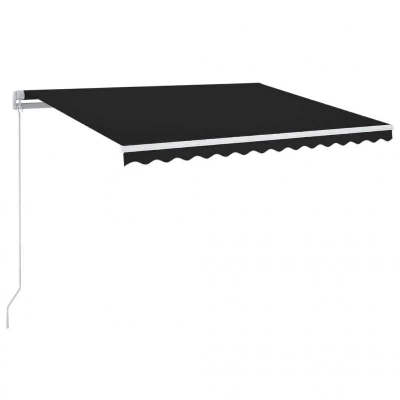 Ręcznie zwijana markiza z LED, 350 x 250 cm, antracytowa