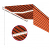 Automatyczna markiza z zasłoną, LED i czujnikiem, 3x2,5 cm