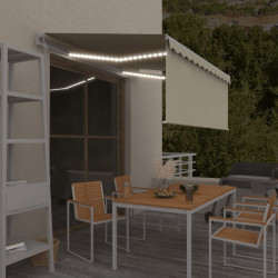 Automatyczna markiza z zasłoną, LED i czujnikiem, 3,5x2,5 m