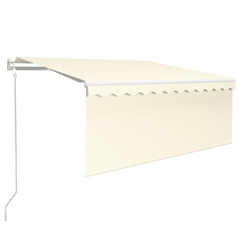 Automatyczna markiza z zasłoną, LED i czujnikiem, 3,5x2,5 m