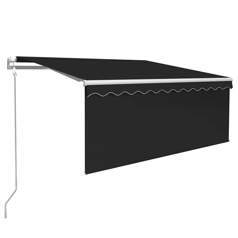 Automatyczna markiza z zasłoną, LED i czujnikiem, 3,5x2,5 m