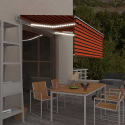 Automatyczna markiza z zasłoną, LED i czujnikiem, 3,5x2,5 m