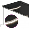 Automatyczna markiza z zasłoną, LED i czujnikiem, 3x2,5 m