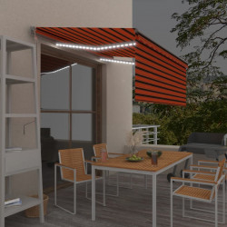 Automatyczna markiza z zasłoną, LED i czujnikiem, 3x2,5 m