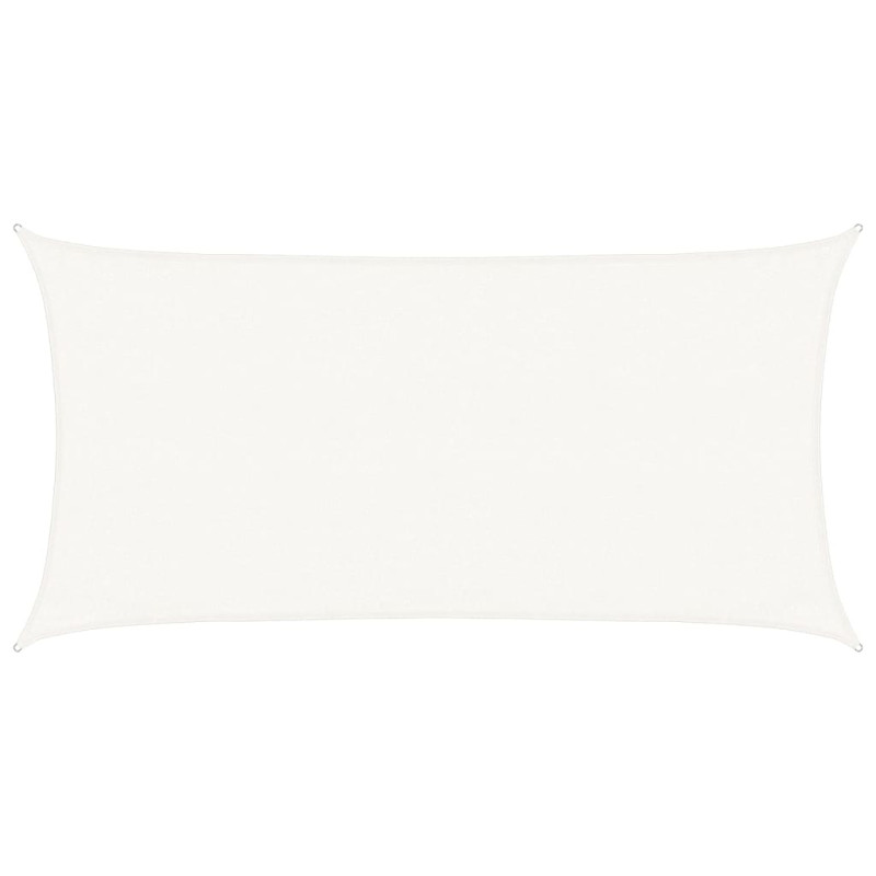 Żagiel przeciwsłoneczny, 160 g/m², biały, 3x6 m, HDPE