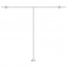 Ręcznie zwijana markiza z LED, 300 x 250 cm, żółto-biała
