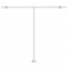 Ręcznie zwijana markiza z LED, 350 x 250 cm, żółto-biała