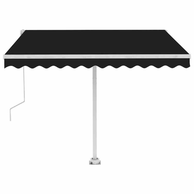 Wolnostojąca automatycznie zwijana markiza, 350x250cm, antracyt