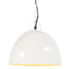Industrialna lampa wisząca, 25 W, biała, okrągła, 31 cm, E27