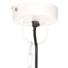 Industrialna lampa wisząca, 25 W, biała, okrągła, 31 cm, E27