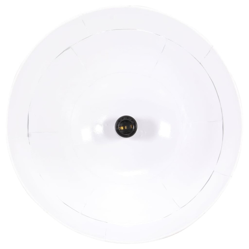 Industrialna lampa wisząca, 25 W, biała, okrągła, 31 cm, E27