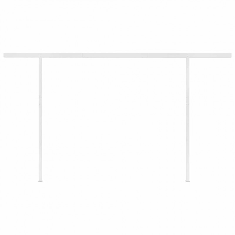 Ręcznie zwijana markiza z LED, 4,5x3 m, antracytowa