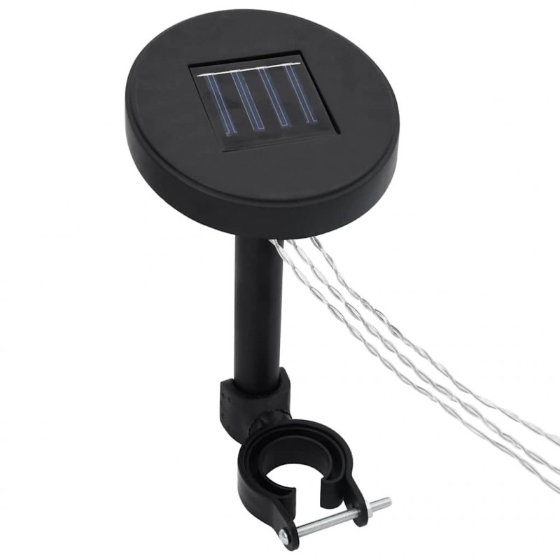 Altana z moskitierą i sznurem lampek LED, 3x3x2,73 m, antracyt