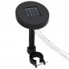 Altana z moskitierą i sznurem lampek LED, 3x3x2,73 m, antracyt