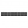 Zestaw ogrodzeniowy z WPC, 1391x186 cm, czarny