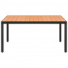 7-częściowy zestaw mebli ogrodowych, aluminium, czarny