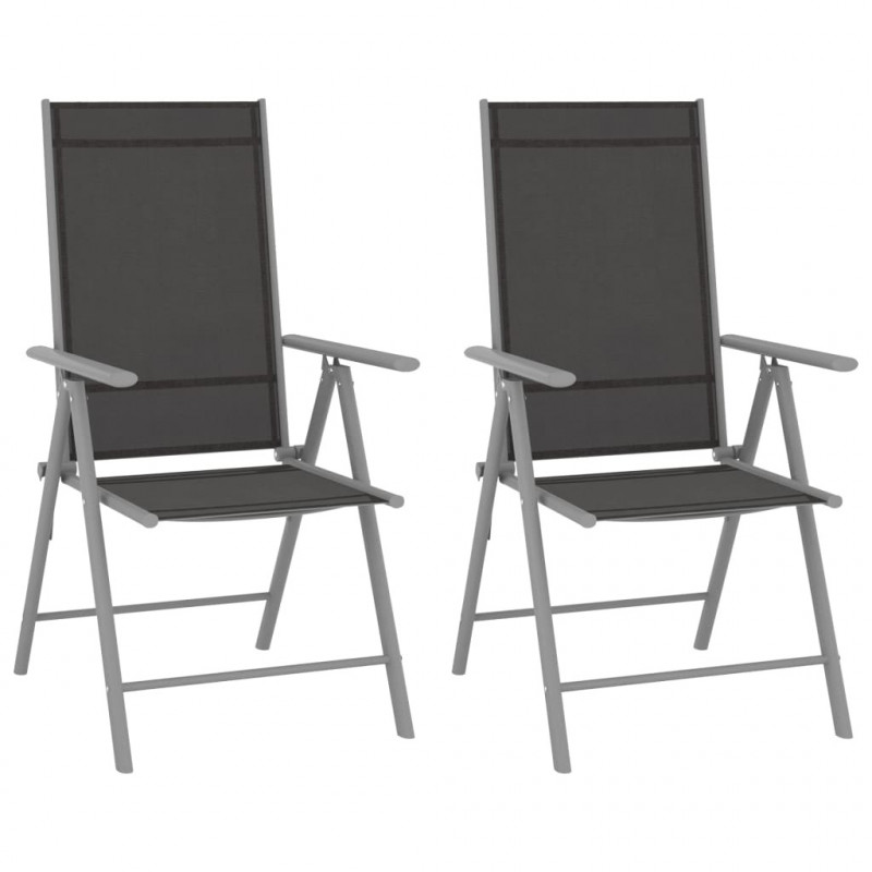 3-cz. zestaw mebli bistro, aluminium i textilene, srebrny