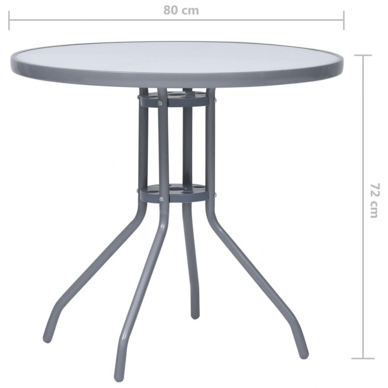 5-cz. zestaw mebli jadalnianych do ogrodu, aluminium/textilene
