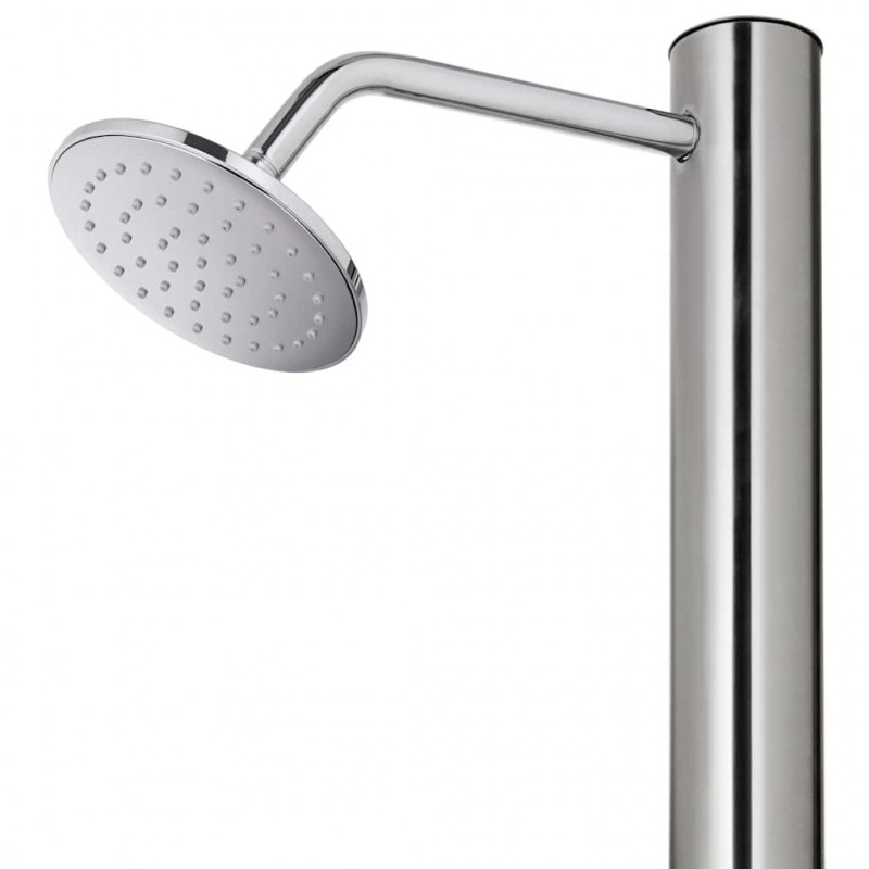 Prysznic ogrodowy z brązową podstawą, 220 cm, stal nierdzewna