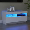 Szafka pod TV z oświetleniem LED, biała, 80x35x40 cm