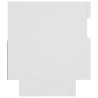 Szafka pod TV z oświetleniem LED, biała, 80x35x40 cm