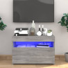 Szafka pod TV z oświetleniem LED, szary dąb sonoma, 60x35x40 cm