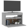 Szafka pod TV z oświetleniem LED, szary dąb sonoma, 60x35x40 cm
