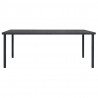 9-częściowy zestaw mebli ogrodowych, stalowy, antracytowy