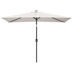 Prostokątny parasol ogrodowy, biały, 200x300 cm